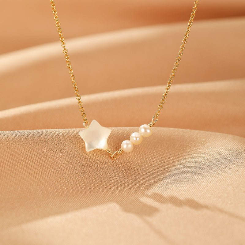 Collier Perle Tendresse Infinie Argent Plaqué Or - Biloria