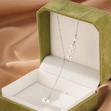 Collier Perles Cascade Argent 925 Féminin Élégance - Biloria