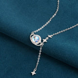 Collier Pierre de Lune Argent 925 – Bijou Artisanal Fait Main - Biloria