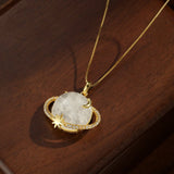 Collier Pierre de Lune Argent 925 - Cosmos Lunaire - Biloria