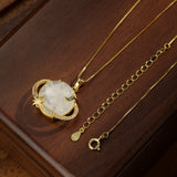 Collier Pierre de Lune Argent 925 - Cosmos Lunaire - Biloria
