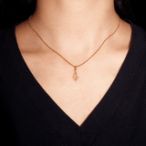 Collier Pierre de Lune Argent Plaqué Or - Biloria
