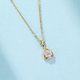 Collier Pierre de Lune Argent Plaqué Or – Bijou Féérique Artisanal - Biloria