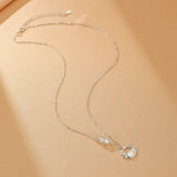 Collier Pierre de Lune Argent S925 avec Chat et Lune - Biloria