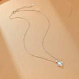 Collier Pierre de Lune Larme Céleste en Argent - Biloria