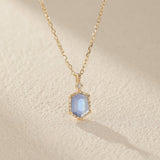 Collier Pierre de Lune Luna Argent Plaqué Or Cadeau Féminin - Biloria