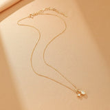 Collier Pierre de Lune Moissanite Rêve Étoilé Argent Plaqué Or - Biloria
