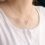 Collier Pierre de Lune Nacre Perle Zircon – Argent Plaqué Or - Biloria