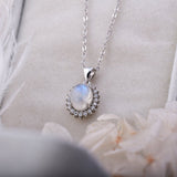 Collier Pierre de Lune Nuit Étoilée – Cadeau Intuition - Biloria