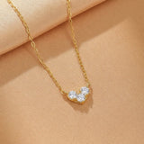 Collier Pierres de Naissance Arc-en-ciel Précieux Argent Plaqué Or - Biloria