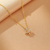 Collier Pierres de Naissance Azur Infini – Argent Plaqué Or - Biloria