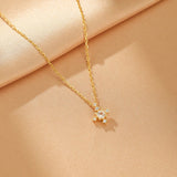 Collier Pierres de Naissance Azur Infini – Argent Plaqué Or - Biloria
