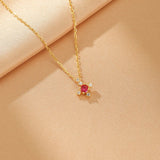 Collier Pierres de Naissance Azur Infini – Argent Plaqué Or - Biloria