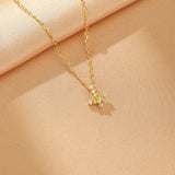 Collier Pierres de Naissance Azur Infini – Argent Plaqué Or - Biloria