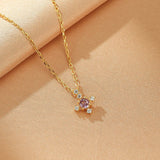 Collier Pierres de Naissance Azur Infini – Argent Plaqué Or - Biloria