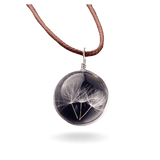 Collier Pissenlit Naturel – Cristal Féérique pour Vœux - Biloria