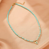 Collier Protecteur Mauvais Œil Amazonite – Énergies Positives - Biloria