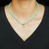 Collier Protecteur Mauvais Œil Amazonite – Énergies Positives - Biloria