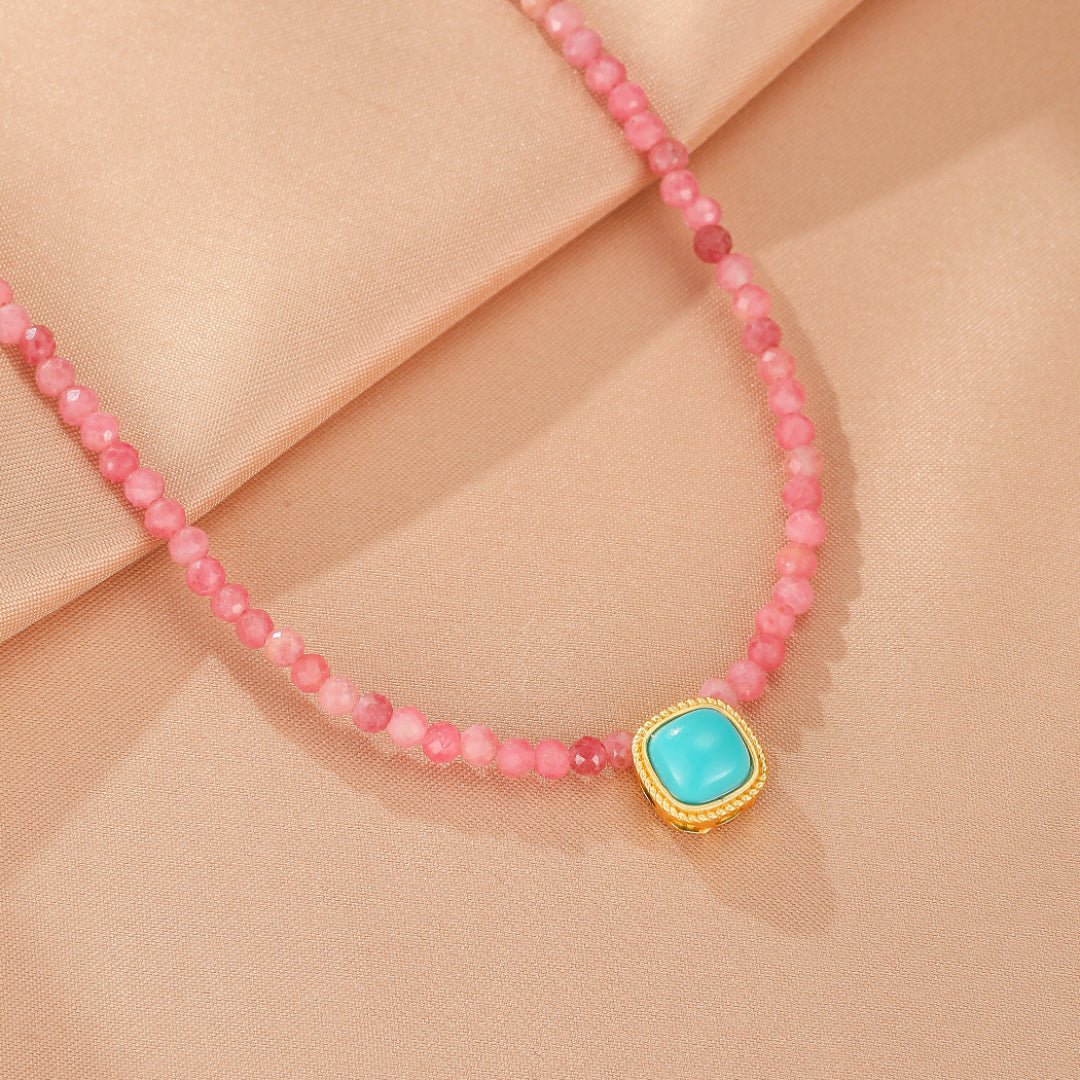 Collier Rhodonite pour l'Amour de Soi et l'Harmonie Émotionnelle - Biloria