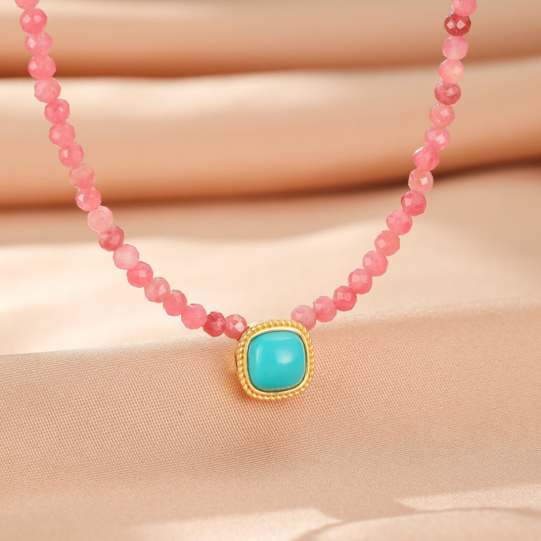 Collier Rhodonite pour l'Amour de Soi et l'Harmonie Émotionnelle - Biloria