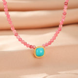 Collier Rhodonite pour l'Amour de Soi et l'Harmonie Émotionnelle - Biloria