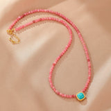Collier Rhodonite pour l'Amour de Soi et l'Harmonie Émotionnelle - Biloria