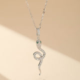 Collier Serpent Argent 925 Zircons – Bijou Puissant - Biloria