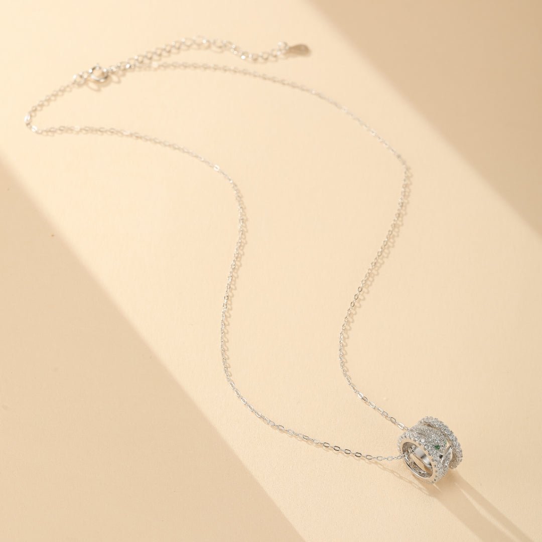 Collier Serpent Argent Zircon – Bijou de Transformation - Biloria