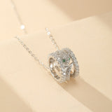 Collier Serpent Argent Zircon – Bijou de Transformation - Biloria