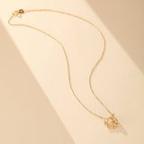 Collier Serpent Cercle Brillant Argent Plaqué Or - Biloria