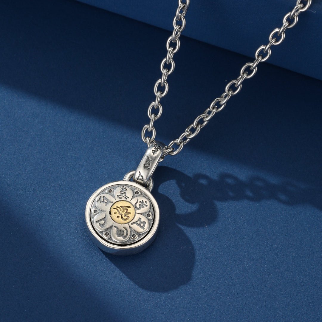 Collier Six Mantras Sacrés – Argent 925, Bijou Spirituel de Protection - Biloria
