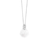 Collier Sphère Cristal de Roche en Argent 925 - Biloria
