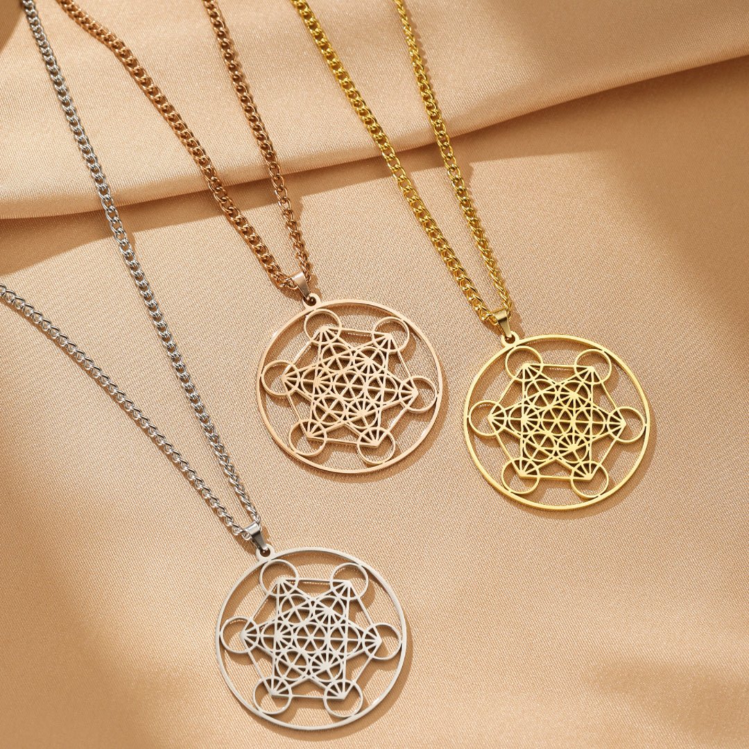Collier Sri Yantra Géométrie Sacrée pour Méditation - Biloria