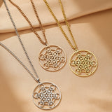 Collier Sri Yantra Géométrie Sacrée pour Méditation - Biloria