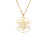 Collier Sri Yantra Géométrie Sacrée pour Méditation - Biloria