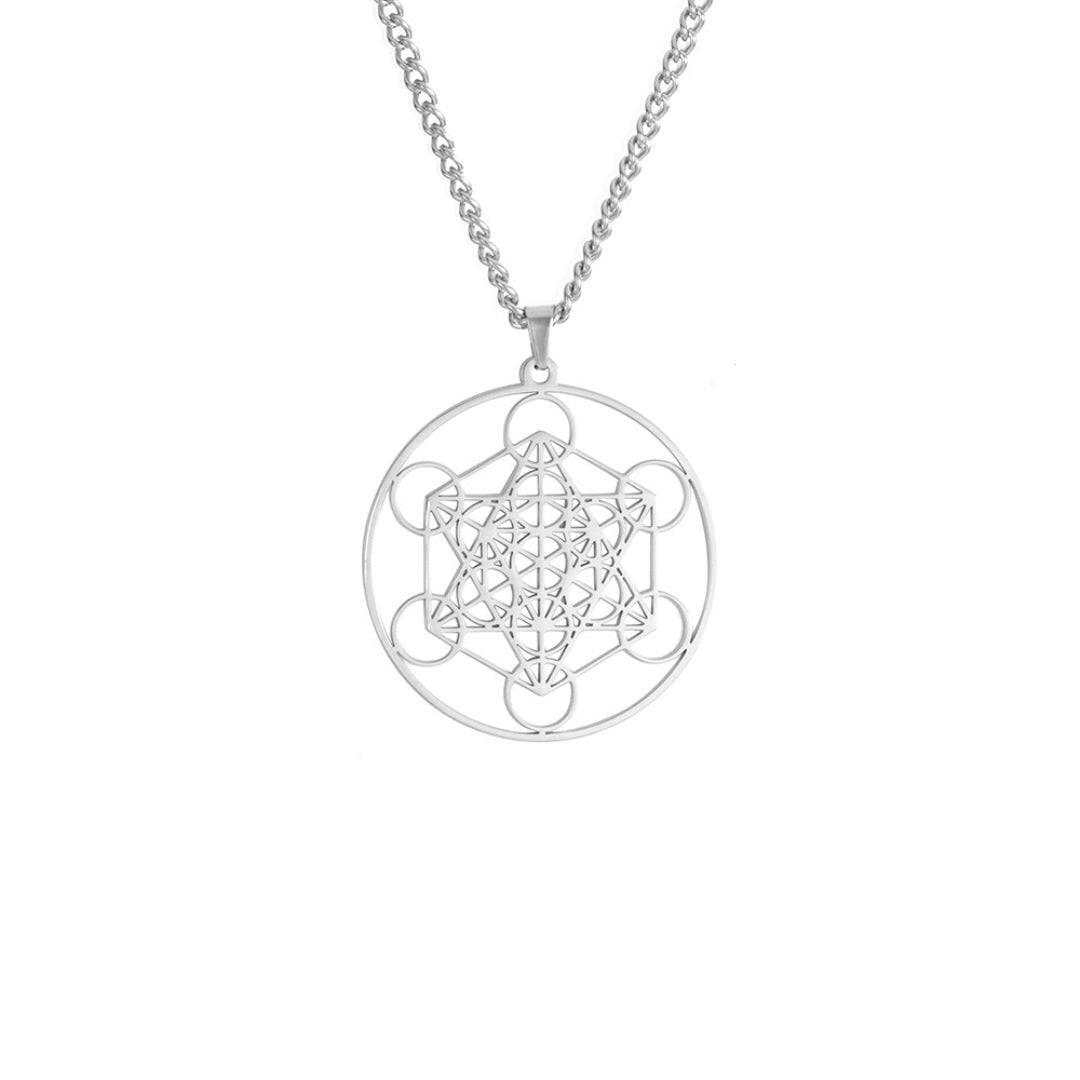 Collier Sri Yantra Géométrie Sacrée pour Méditation - Biloria