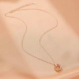 Collier Tourmaline Cercle d'Aurore Argent Plaqué Or - Biloria