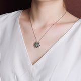 Collier Trèfle Jade Chance Amour - Argent 925 - Biloria