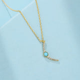 Collier Turquoise Argent 925 – Pierre Naturelle Protection - Biloria