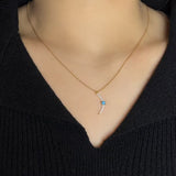 Collier Turquoise Argent 925 – Pierre Naturelle Protection - Biloria