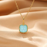 Collier Turquoise Argent Plaqué Or – Protection et Sérénité - Biloria