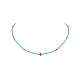 Collier Turquoise en Acier Titane – Bijou de Protection - Biloria