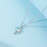 Collier Valse Céleste Pierre de Lune et Zircon - Biloria