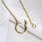 Collier Zircon Argent Plaqué Or pour une Lumière Éternelle - Biloria