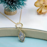 Collier Zircon Argent Plaqué Or pour une Lumière Éternelle - Biloria