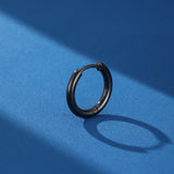 Créole Homme Acier 316L - Noir, Argent ou Or - Biloria