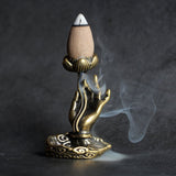 Encensoir en Cuivre Main de Bouddha Lotus, Protection et Sérénité - Biloria