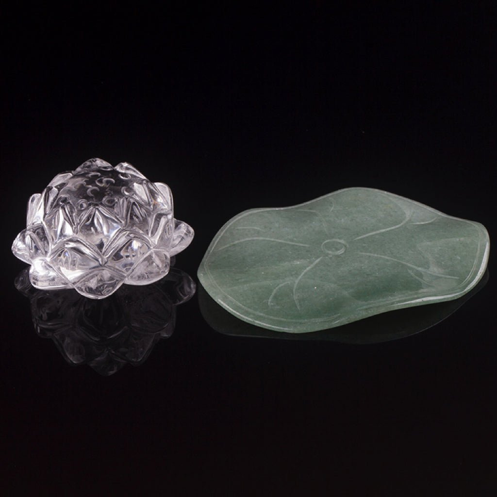 Encensoir Lotus en Quartz Clair pour la Méditation - Biloria
