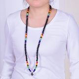 Mâlâ 108 Perles en Pierre de Lave avec Pendentif 7 Chakras - Biloria