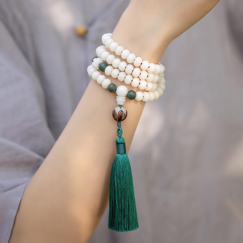 Mâlâ Lotus Graine de Bodhi 108 Perles – Énergie Feng Shui - Biloria